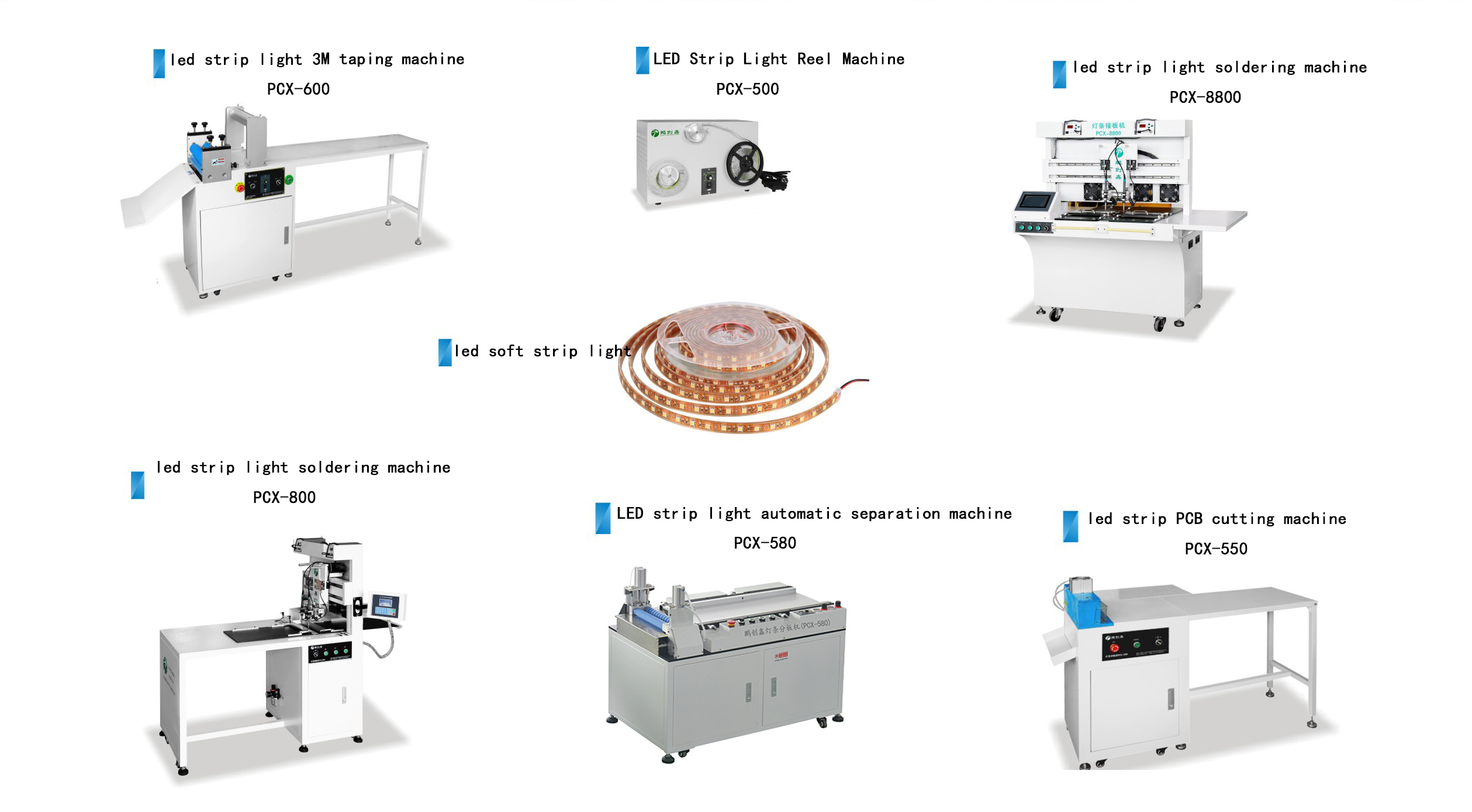 LED soft strip light production equipment
